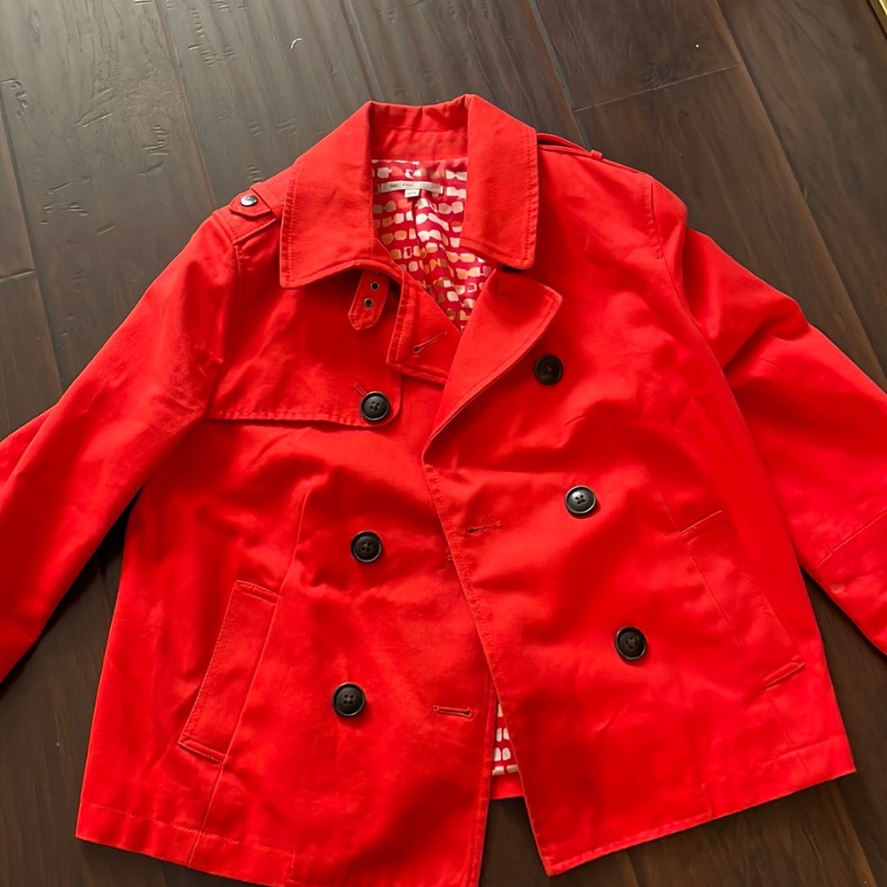 Gap Red Jacket short trench